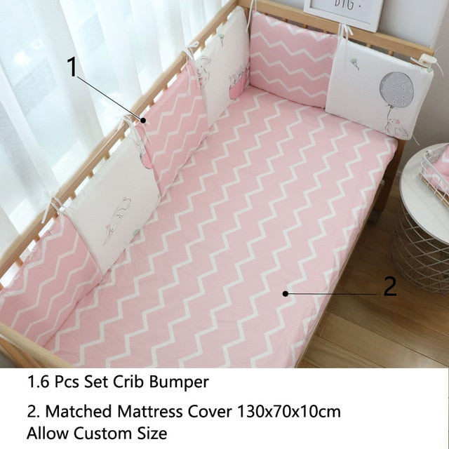 Baby Bed Crib Protector For Kids Cot Cushion