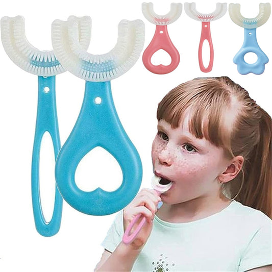 Kids Toothbrush U-Shape 360 Degree Infant Teether Baby